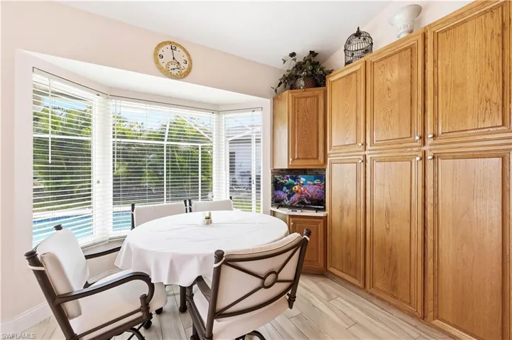 Breakfast nook, pantry.