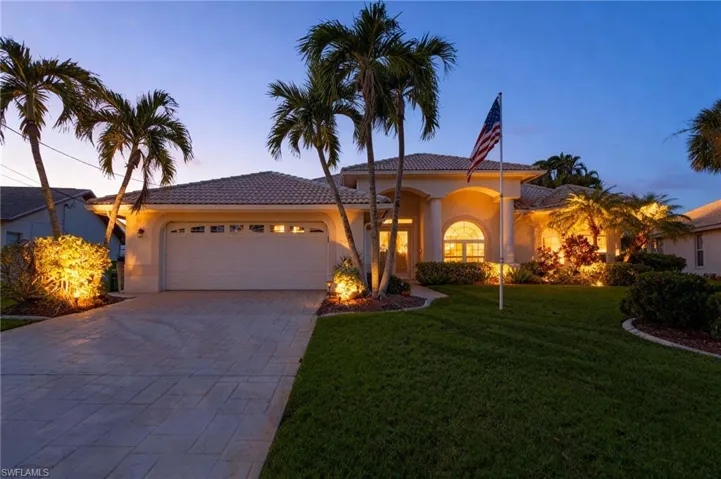 Twilight View of front of property
