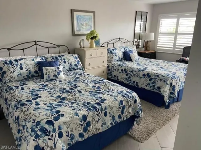 View of tiled bedroom
