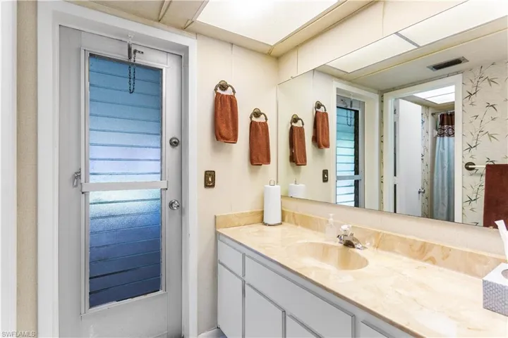 Bathroom featuring vanity