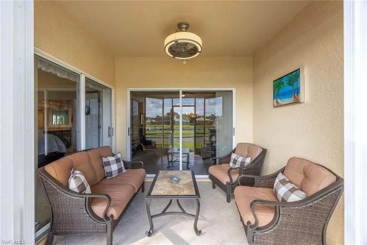 View of patio featuring an outdoor living space
