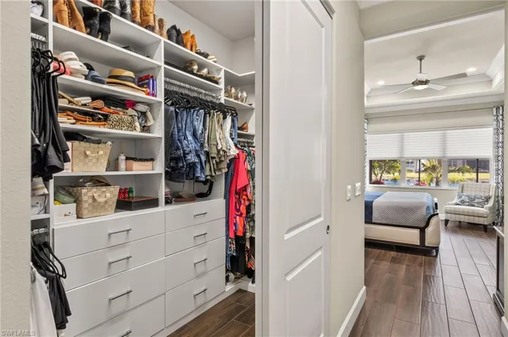 Solid core doors throughout home...plus 2 custom built-in walk in closets in primary suite.