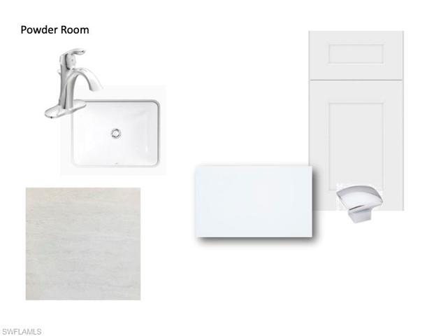 Powder room selections for this home