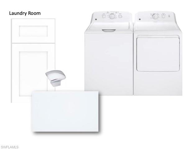 Laundry room selections for this home