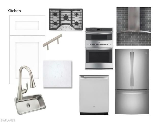 Kitchen selections for this home
