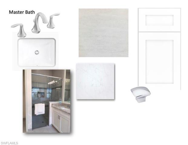 Master bathroom selections for this home