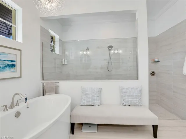 Primary Bathroom w/ Large Shower & Separate Tub