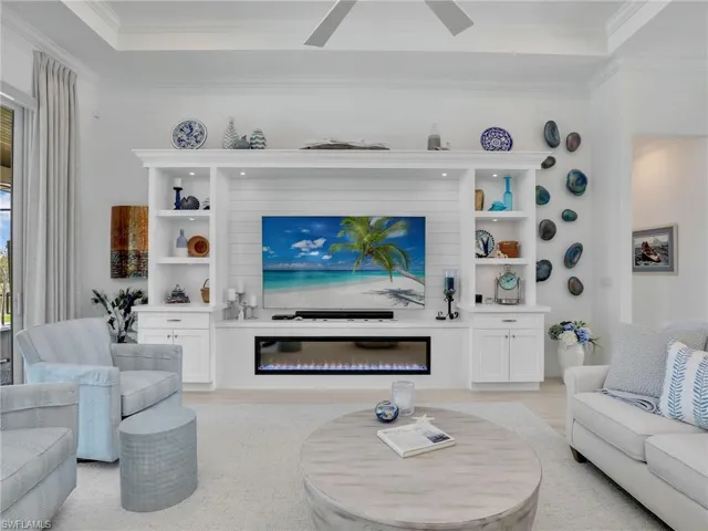 Built-in Entertainment Center with Fireplace