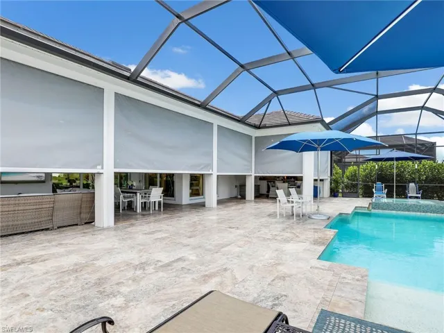 Oversized Covered Lanai- Electric Hurricane Screens