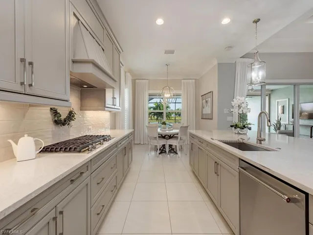 Kitchen view looking towards dining nook.