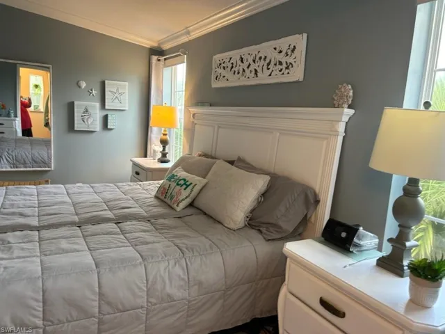 Primary Bedroom with vaulted ceilings
