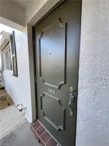 View of exterior entry