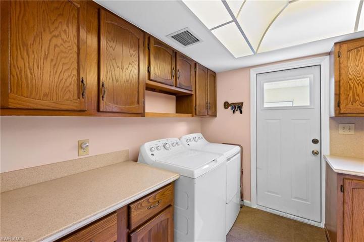 extra cabinets in laundry area