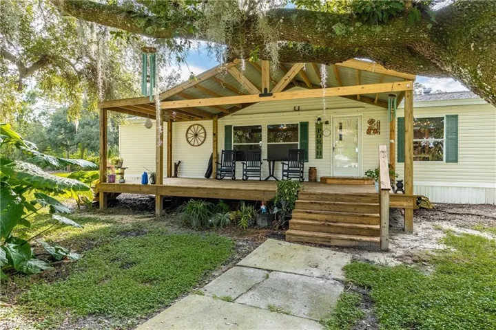 View of front of home with covered porch