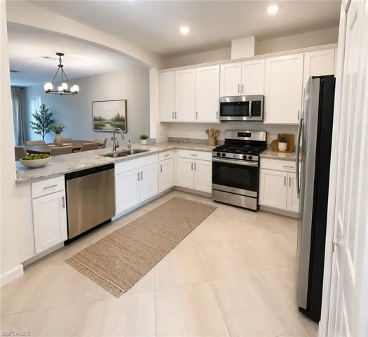 Kitchen virtually staged