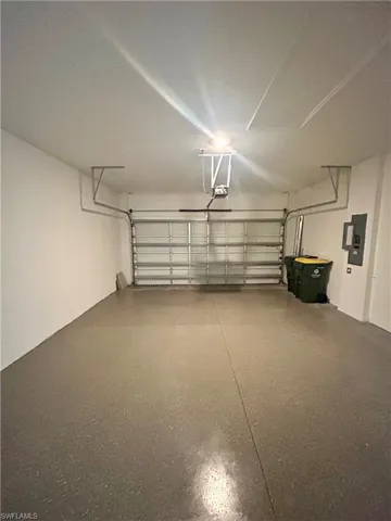 Epoxy floor in the garage