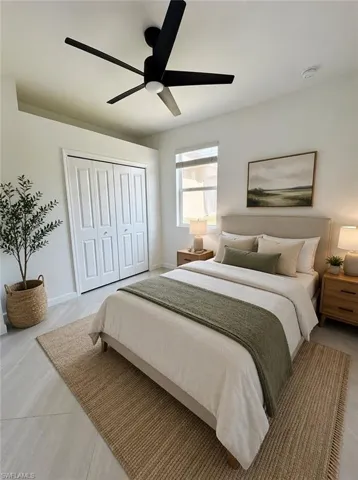 bedroom virtually staged