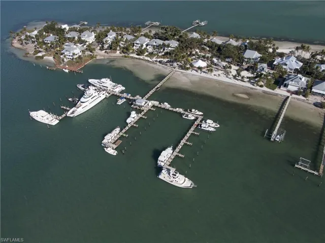 Aerial of the Main Marina for Useppa Island Club