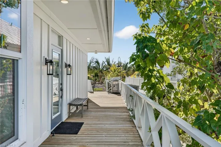 Side entrance, facing the back deck