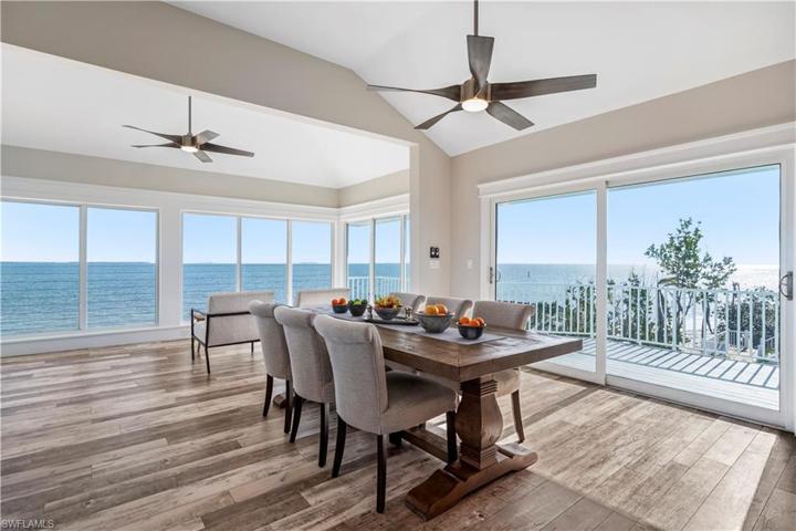 Dining area with views to the south.