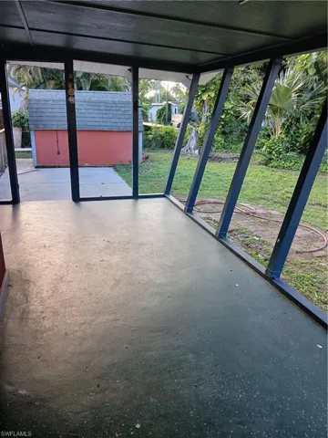 View of backyard