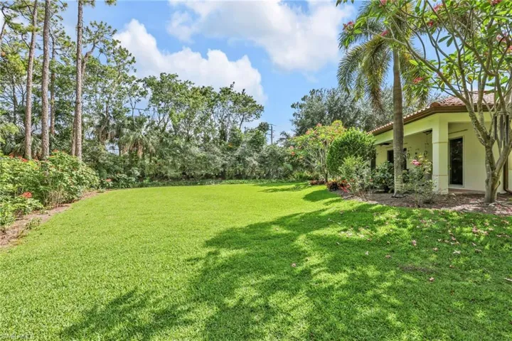 View of green lawn