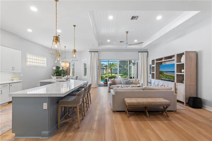 Open Living Room & Kitchen