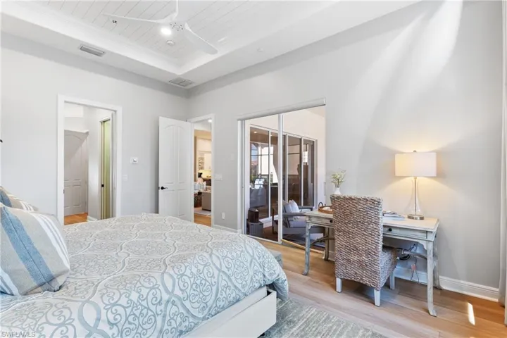 Primary Suite with access to the backyard oasis