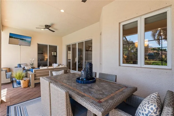 View of outdoor lounge area