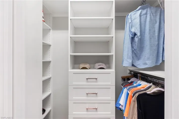 Custom walk-in closet