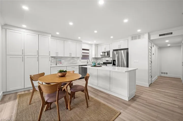New Pearl White cabinetry