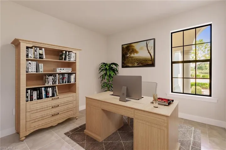 Virtually Staged den/office