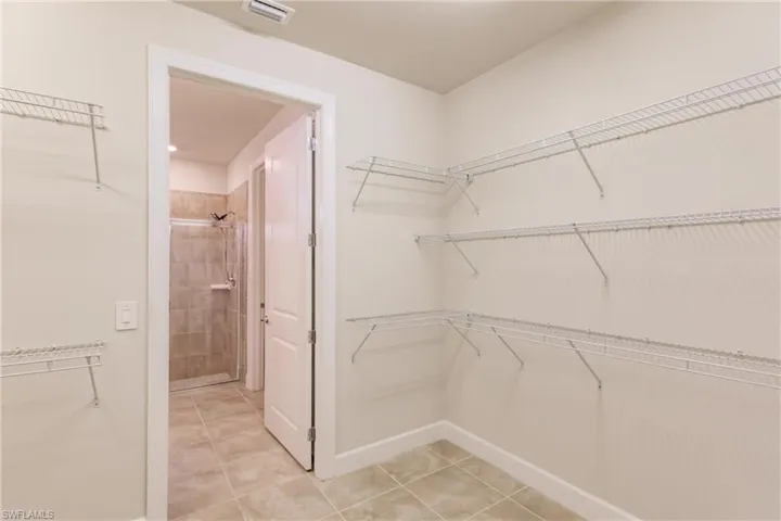 Primary closet