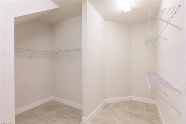 Primary closet