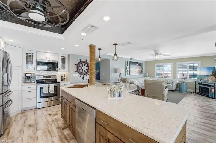 Open concept kitchen and Living room