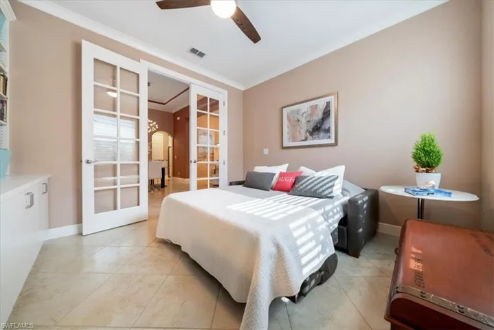 Den used as bedroom/office