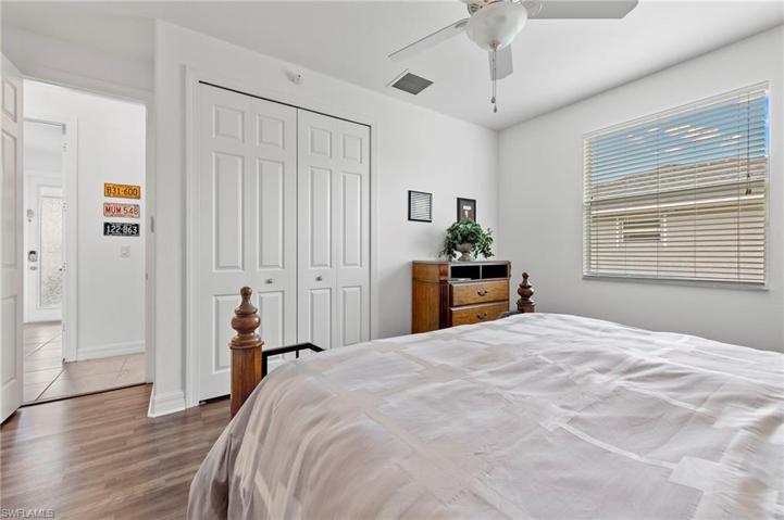 Both guest bedrooms provide generous closet space.