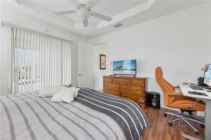 The Owner's retreat is a great space which also has pocket sliders which open to the covered pool area.