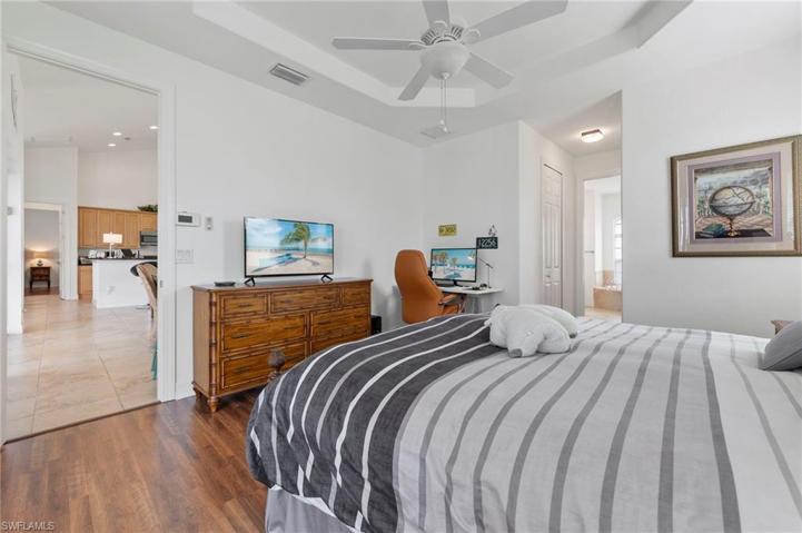 This large owner's retreat offers a great space to relax.