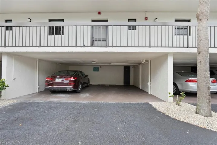 View of deeded covered parking space