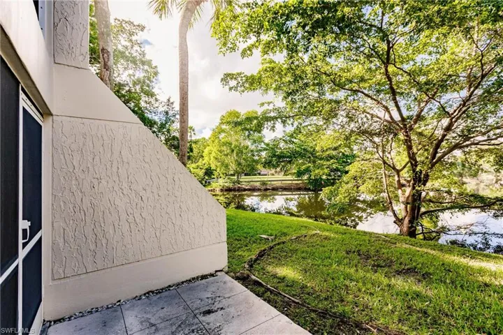 View of yard featuring a water view