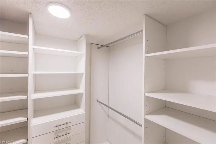 View of spacious closet