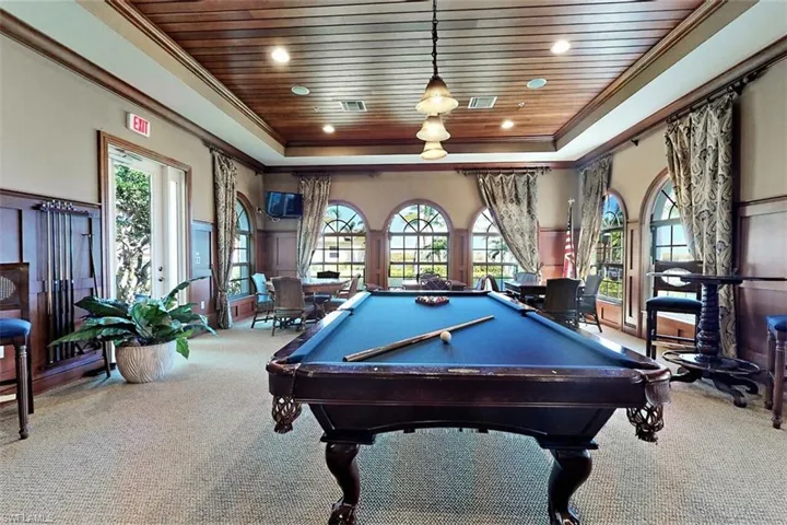 Pre Ian billiard room