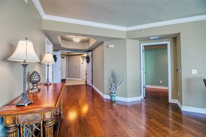 Looking into elevator foyer