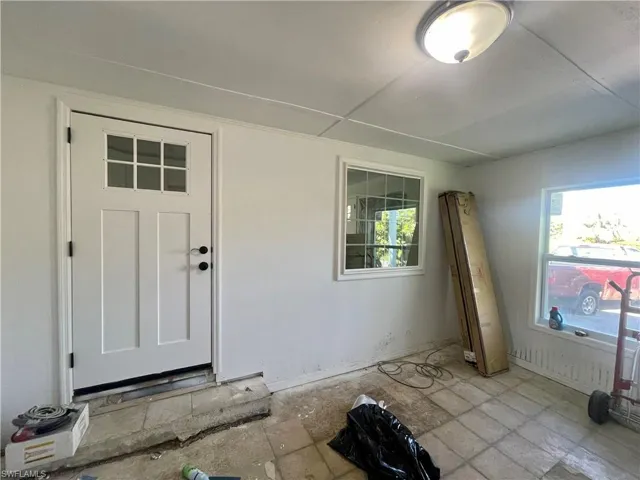 View of exterior entry