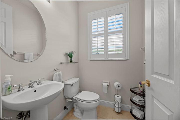 Half bath on 1st floor
