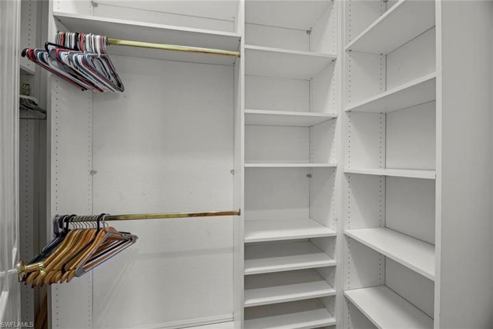 Custom finished closets