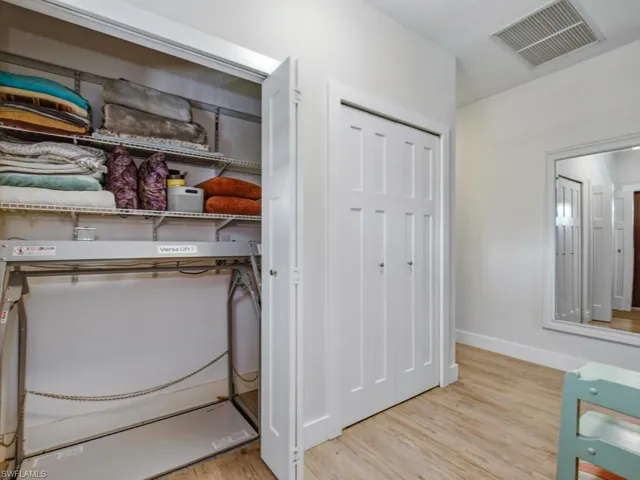 Entry closet with dumbwaiter