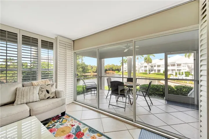 Beautiful water view from this first floor condo!