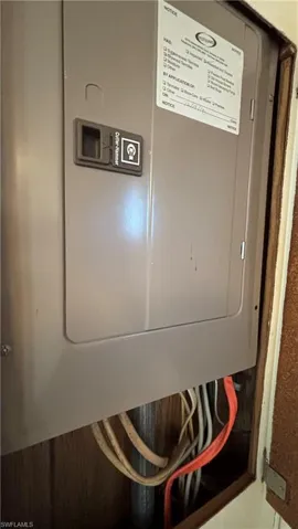 Newer electrical panel inside the unit.